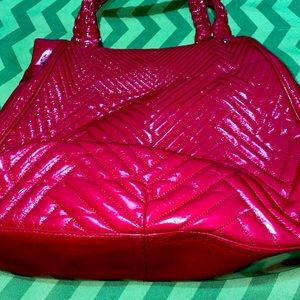 Cole Haan Coated Patent Leather Sugar Berry Tote